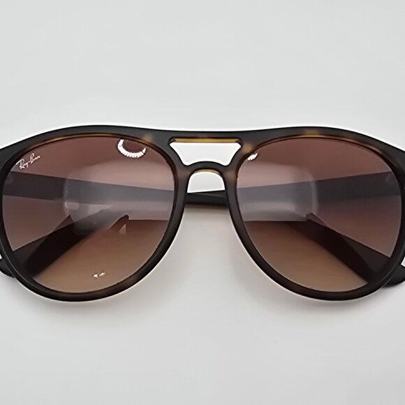 Ray-Ban RB4170 865/13 Brad Matte Havana Frame Brown Lens Aviator Sunglasses - Picture 10 of 14